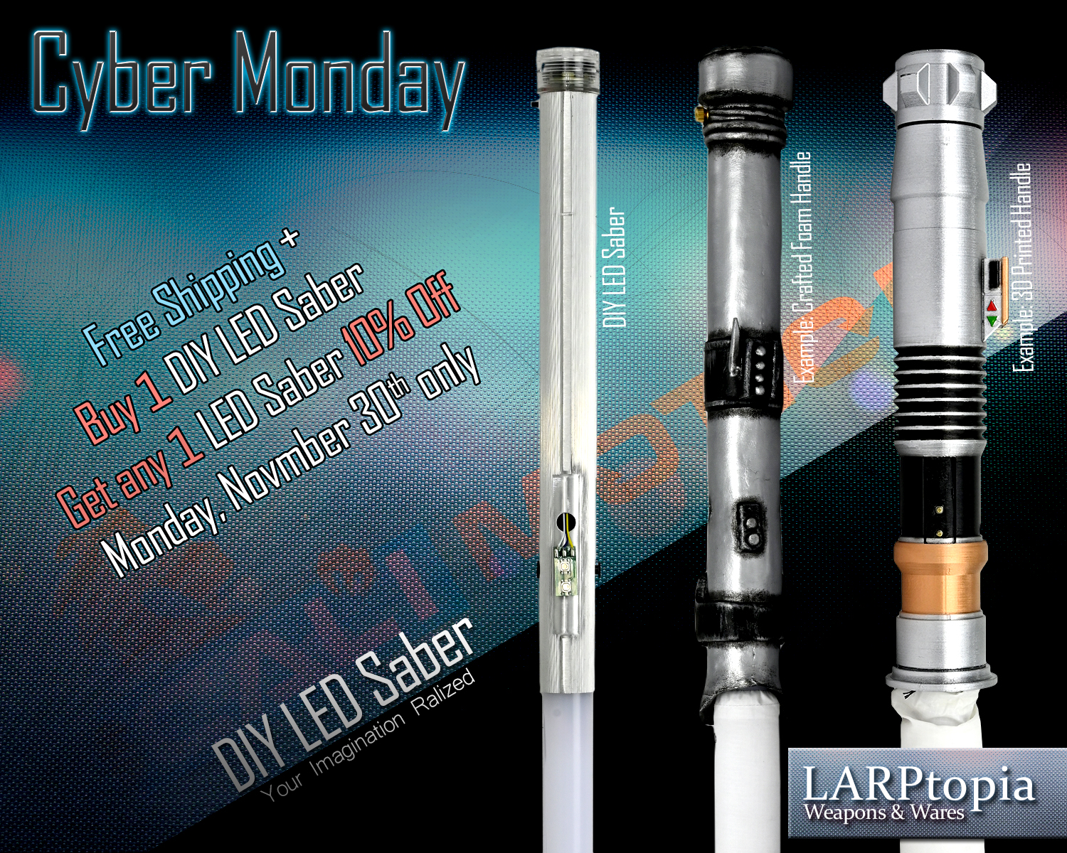 Cyber Monday Sale LED Saber DIY Quasar Calimotion Specials