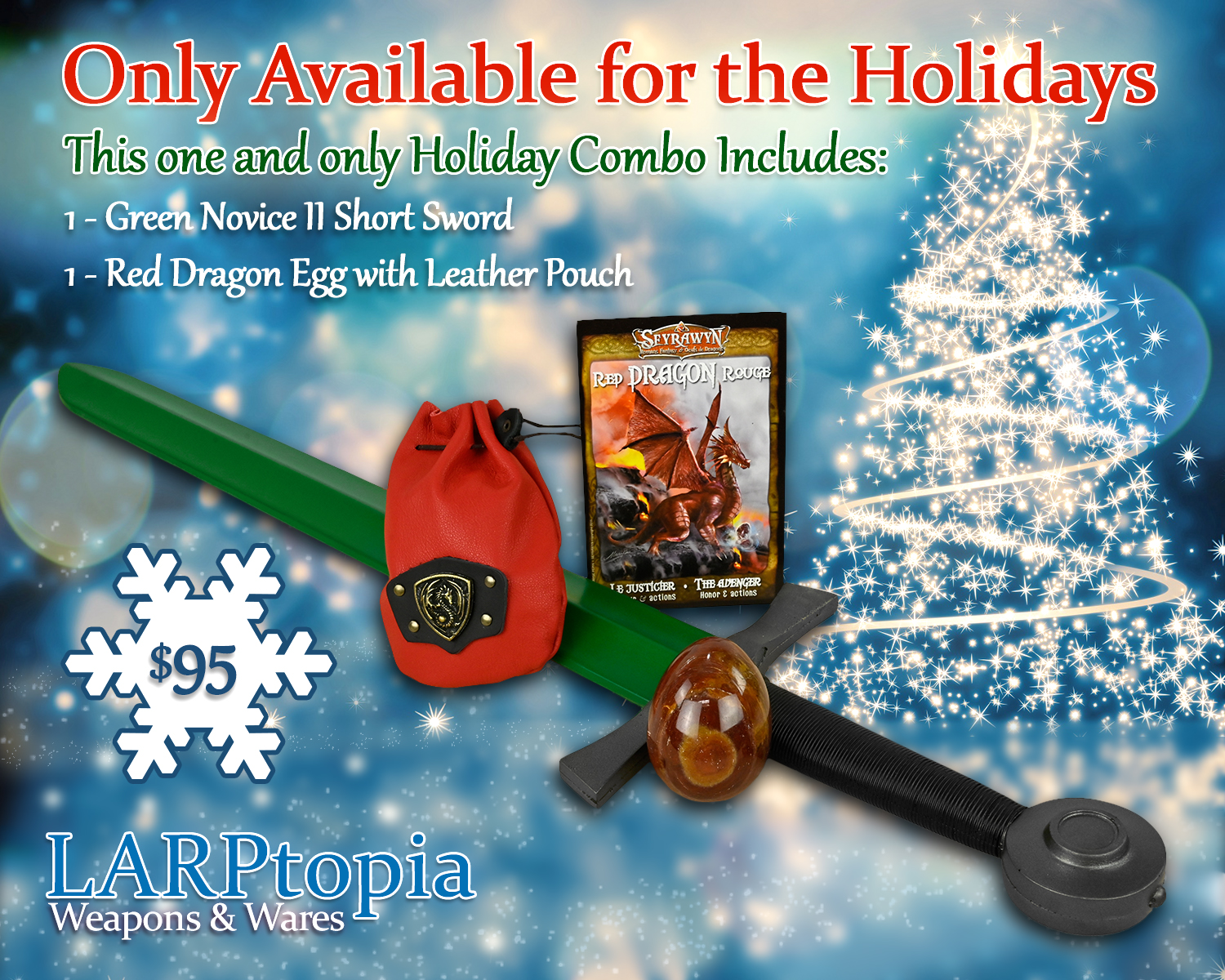 Holiday deal leather pouch dragon egg and novice II sword