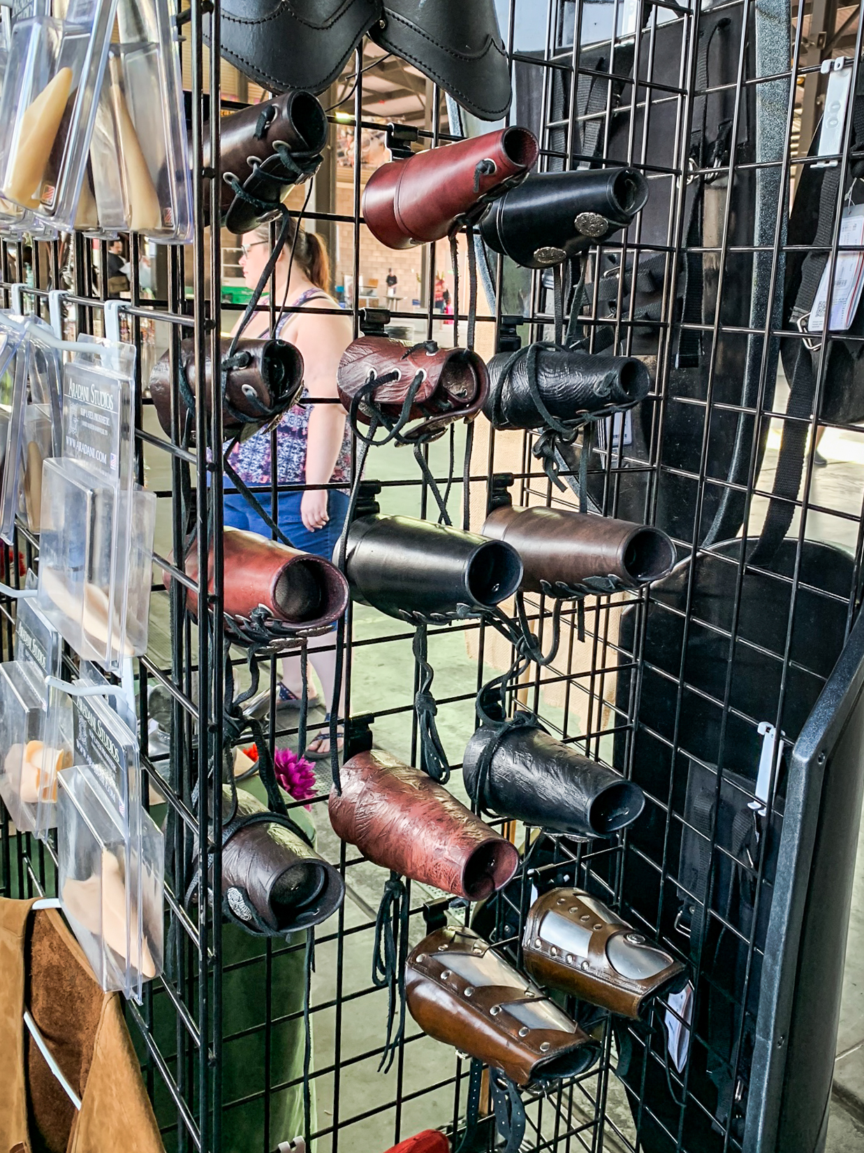 eastern market renfaire leather bracers & elf ears